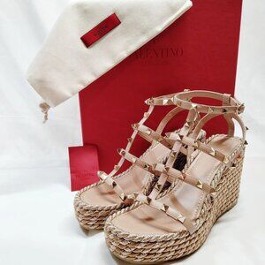 VALENTINO Sandals Women Gold PVC 500-071425